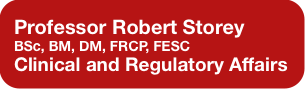 Professor Robert Storey 
BSc, BM, DM, FRCP, FESC
C