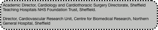 Academic Director, Cardiology and Cardiothoracic S